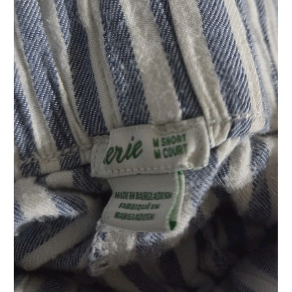 Aerie Blue Striped Pajama Pants, Medium Short - Picture 2 of 3
